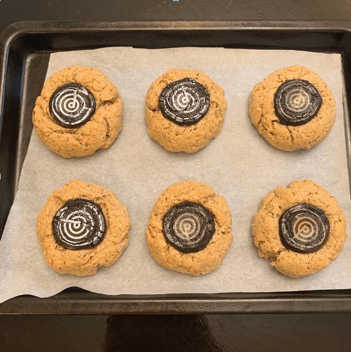 Keto Zero Sugar Thumbprint Chocolate Chip Cookies