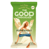 Front pack of The Good chocolate's Peppermint Dark Chocolate