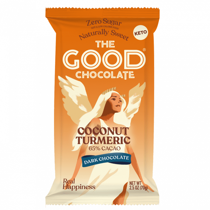 Dark Chocolate with Coconut Turmeric / 2.5 oz