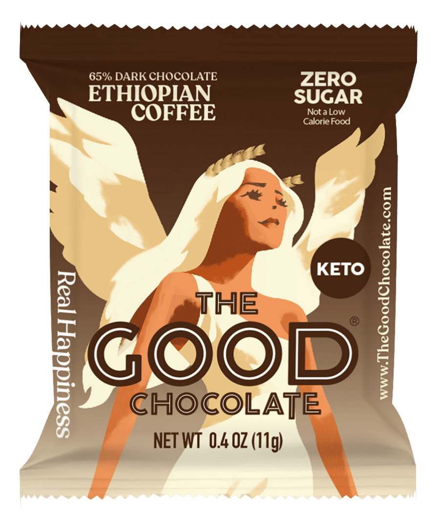 Coffee Dark Chocolate Square Front