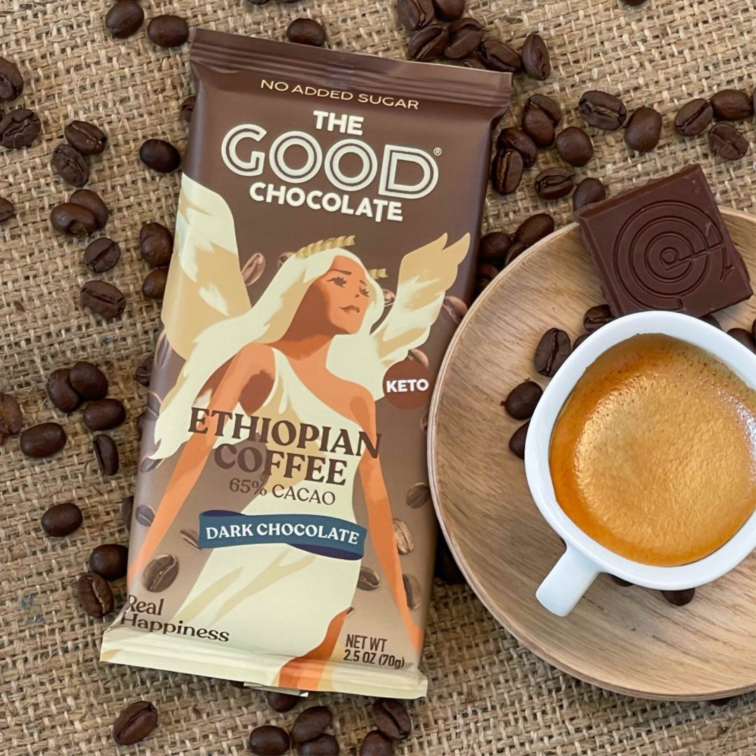 the good chocolate brand coffee dark bar package