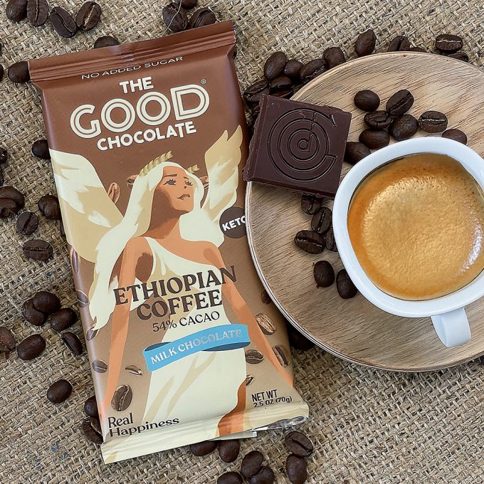 The Milk Coffee Bar and Espresso - perfect morning coffee and chocolate treat zero sugar