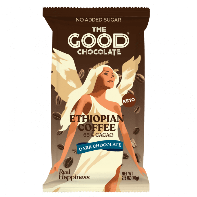 Ethiopian Coffee Dark Chocolate Bar Front