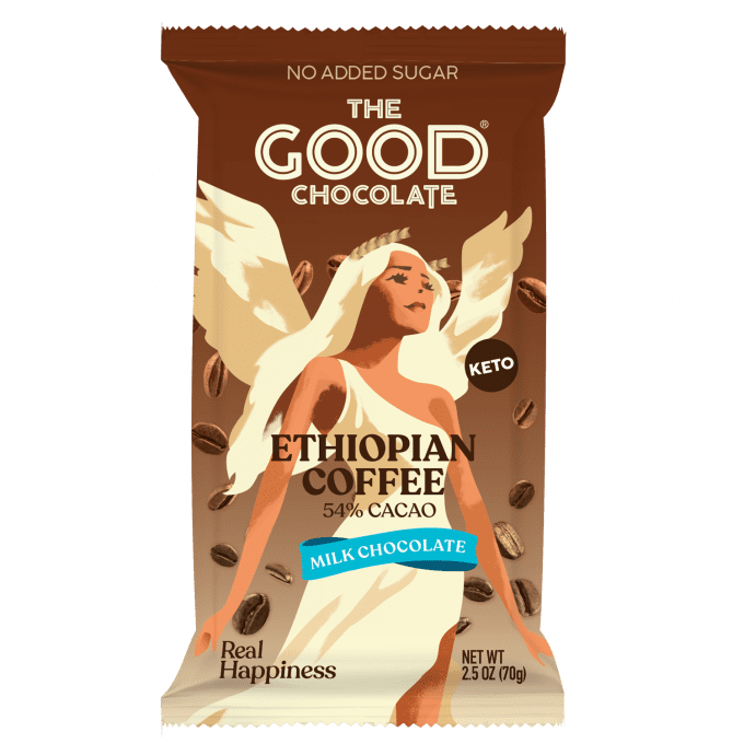 Ethiopian Coffee Milk Chocolate Bar Front
