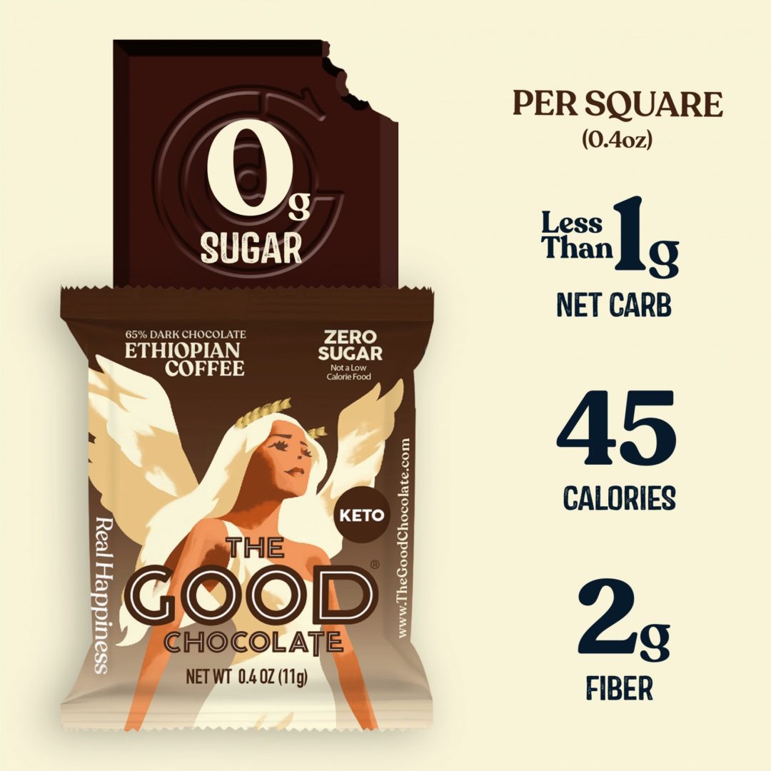 the good chocolate brand coffee dark square highlight