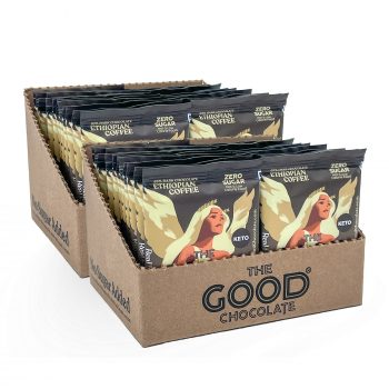 Ethiopian Coffee Dark Chocolate Square 0.4oz (11 g) / 48 Pack